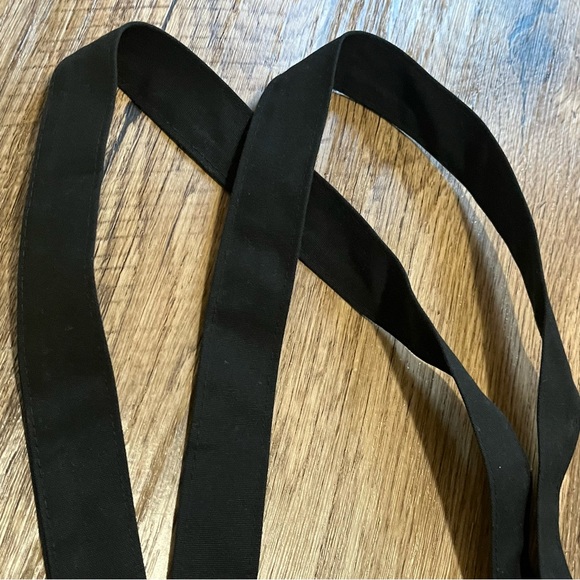 Samansa Mos2 Crotched Tote Shoulder Bag Black Preowned - Picture 4 of 8